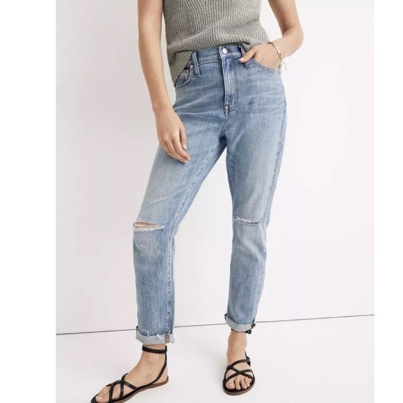 Madewell The High-Rise Slim Boyjean in Elkhart Wash - Size 25 - Picture 1 of 12